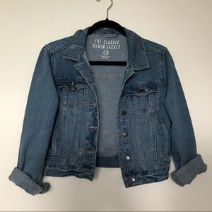 Cropped Denim Jean Jacket